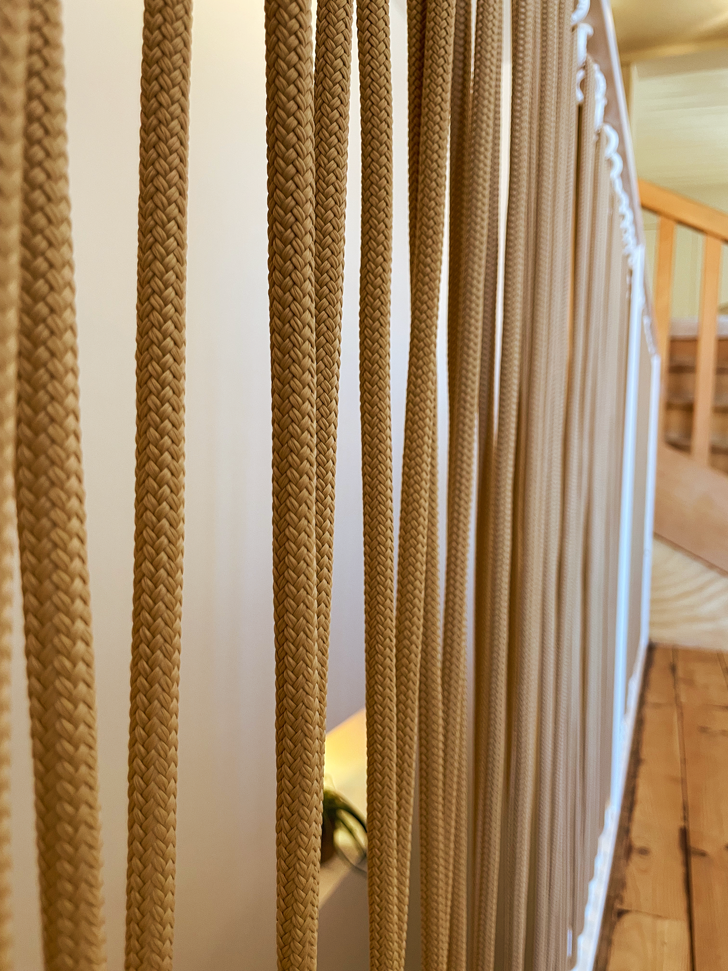 Garde corps corde vu de détail corde