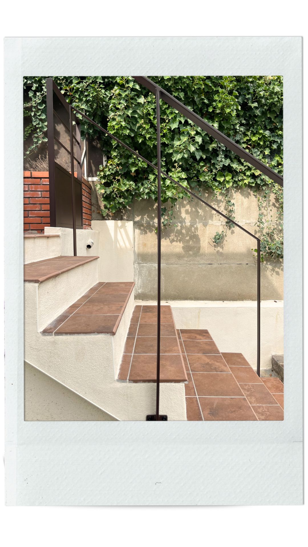 Détail du projet Tonka sur la main-courante escalier terrasse