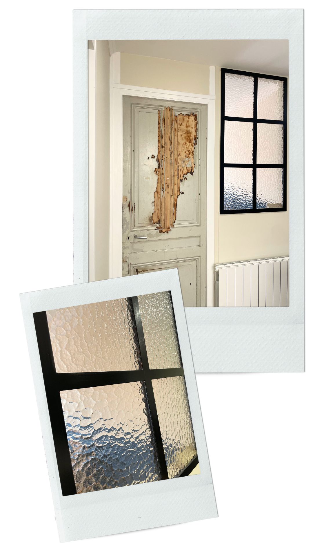 Verriere acier sur mesure vitrage martelé