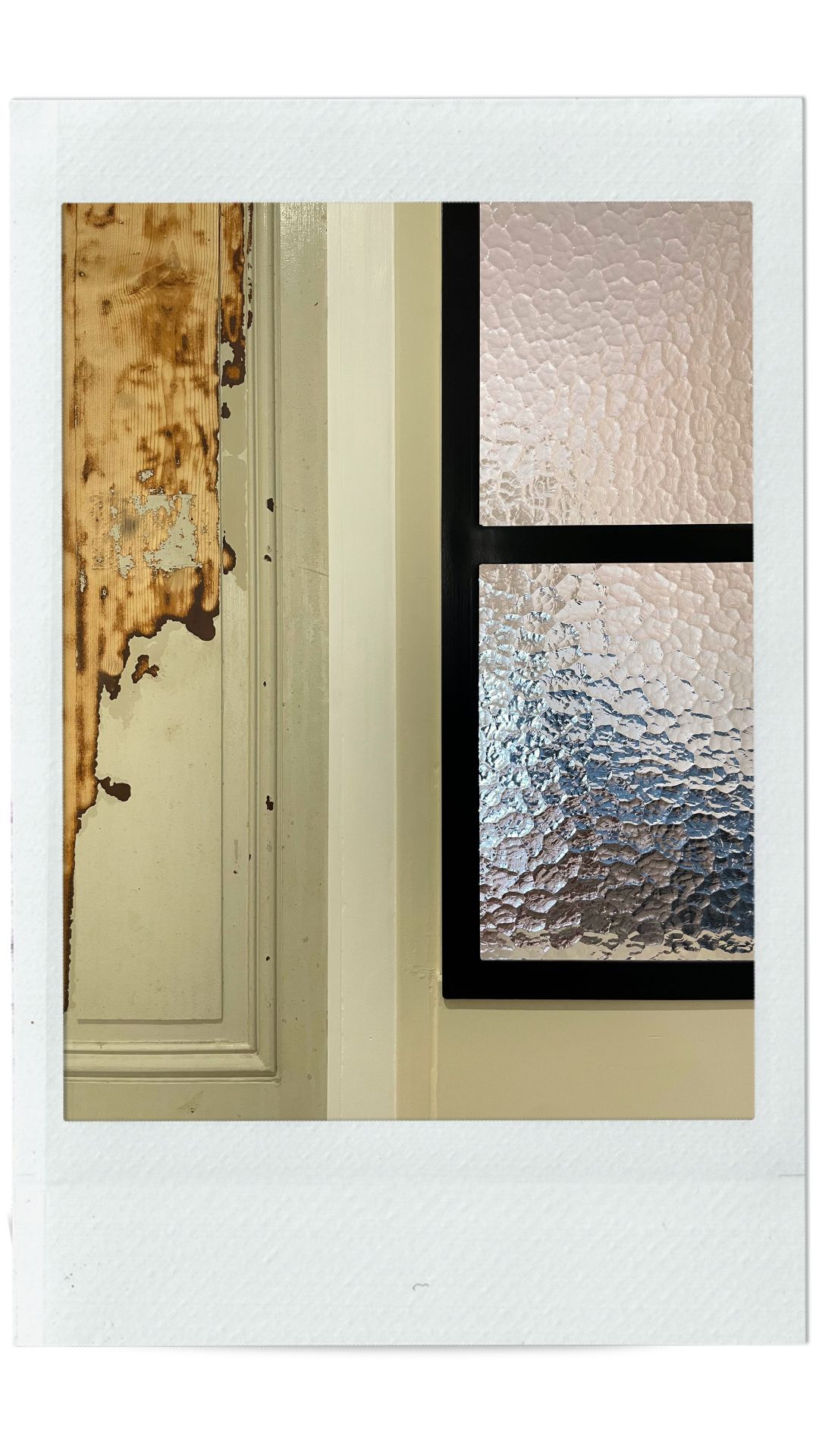 Verriere acier sur mesure vitrage martelé